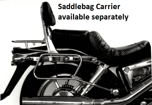 Sissybar met bagagerek chroom voor Honda VT 1100 C (87-93) Hepco & Becker