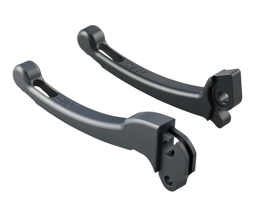 Sport hendelset koppeling/rem voor Vespa PX 125 -150cc, HBZ Hengtong, rechts/links, mat grijs