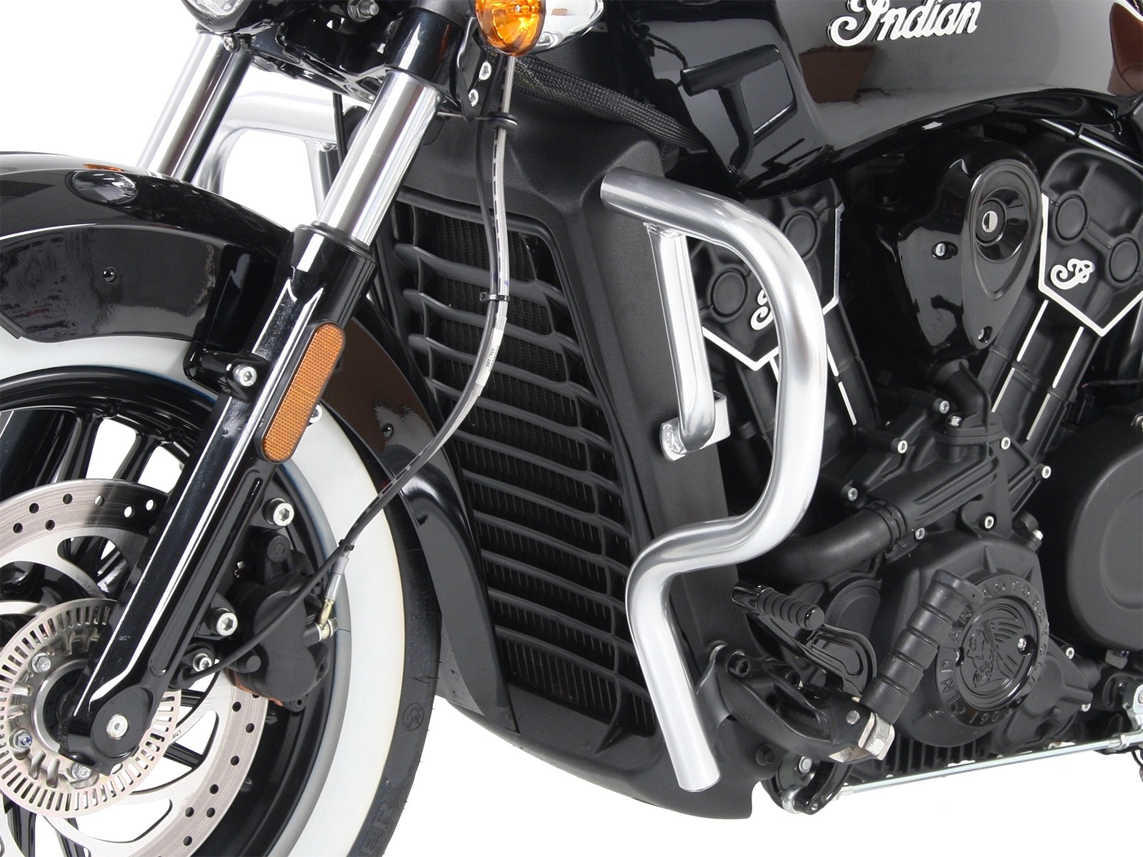 Motorbeschermer chroom voor Indian Scout Bobber (2017-)