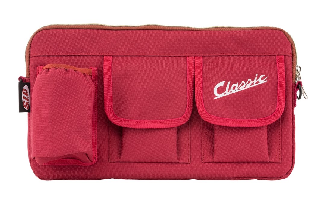 Classic"-tas voor bagageruimte/handschoenkastje Vespa - rood, nylon