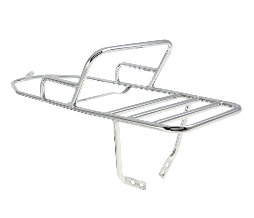 Bagagerek achteraan voor Vespa PX 80-200cc, chroom