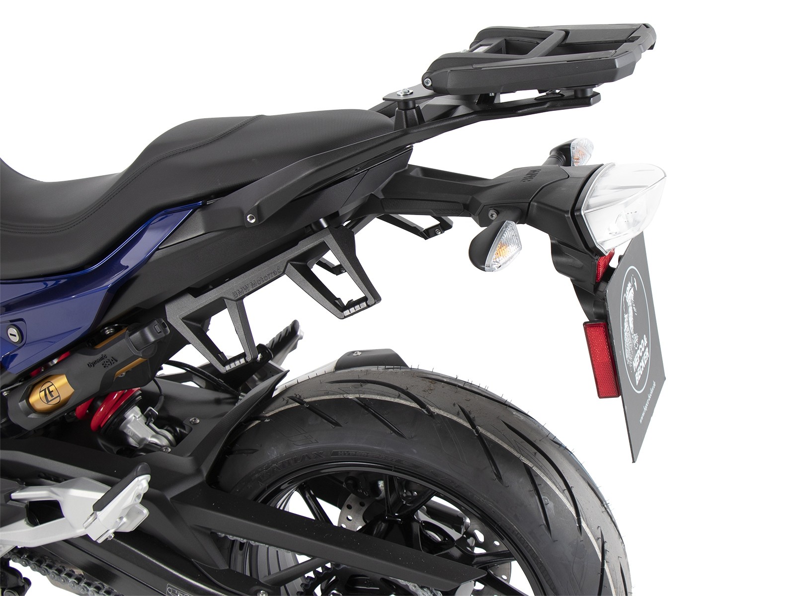 Aluminium topkofferdrager voor origineel bagagerek voor BMW F 900 R (20-24) Hepco & Becker