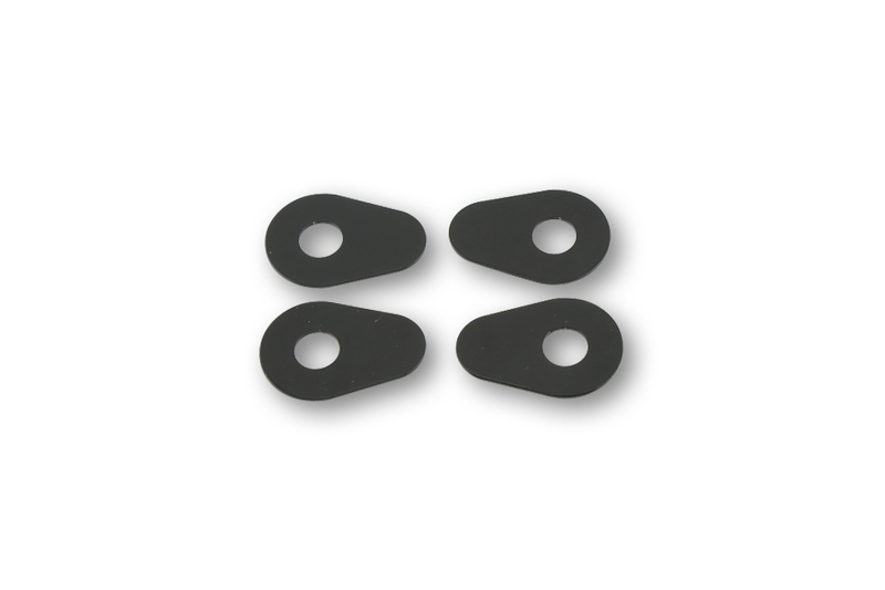HIGHSIDER smart montageplaten Indy Spacer Aluminium Zwart, Voor diverse Yamaha