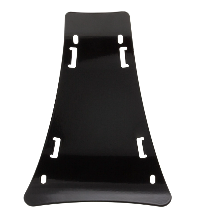 Bagagerek step-through Voetplaat 2.0 voor Vespa GTS/GTS Super/GTV/GT, glanzend zwart