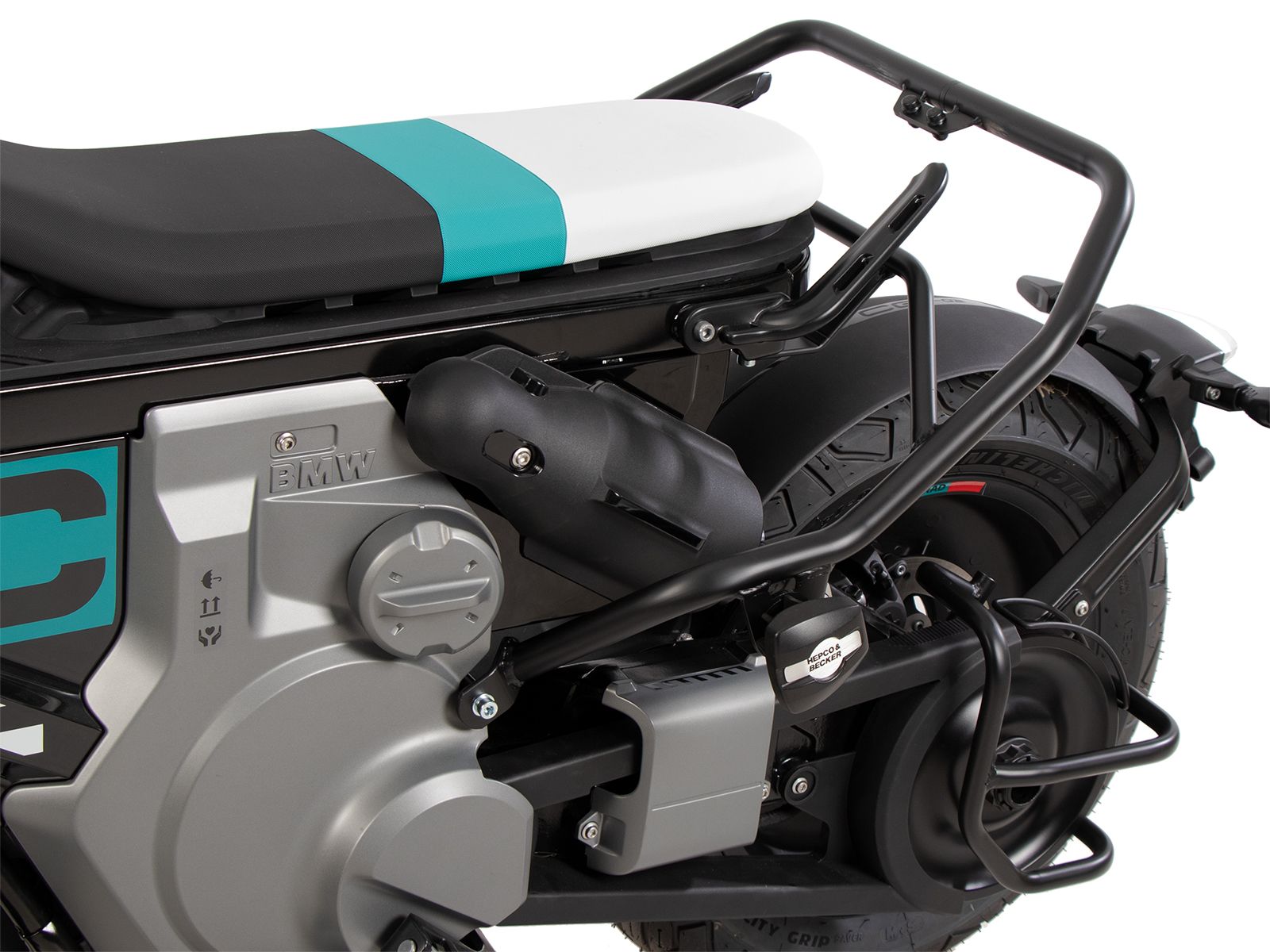 Achterbeschermbeugel zwart voor BMW CE 02 (23-) Hepco & Becker