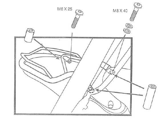 Spatbordbeschermer chroom voor BMW R 850 C (00-04)/R 1200 C (97-04) Hepco & Becker