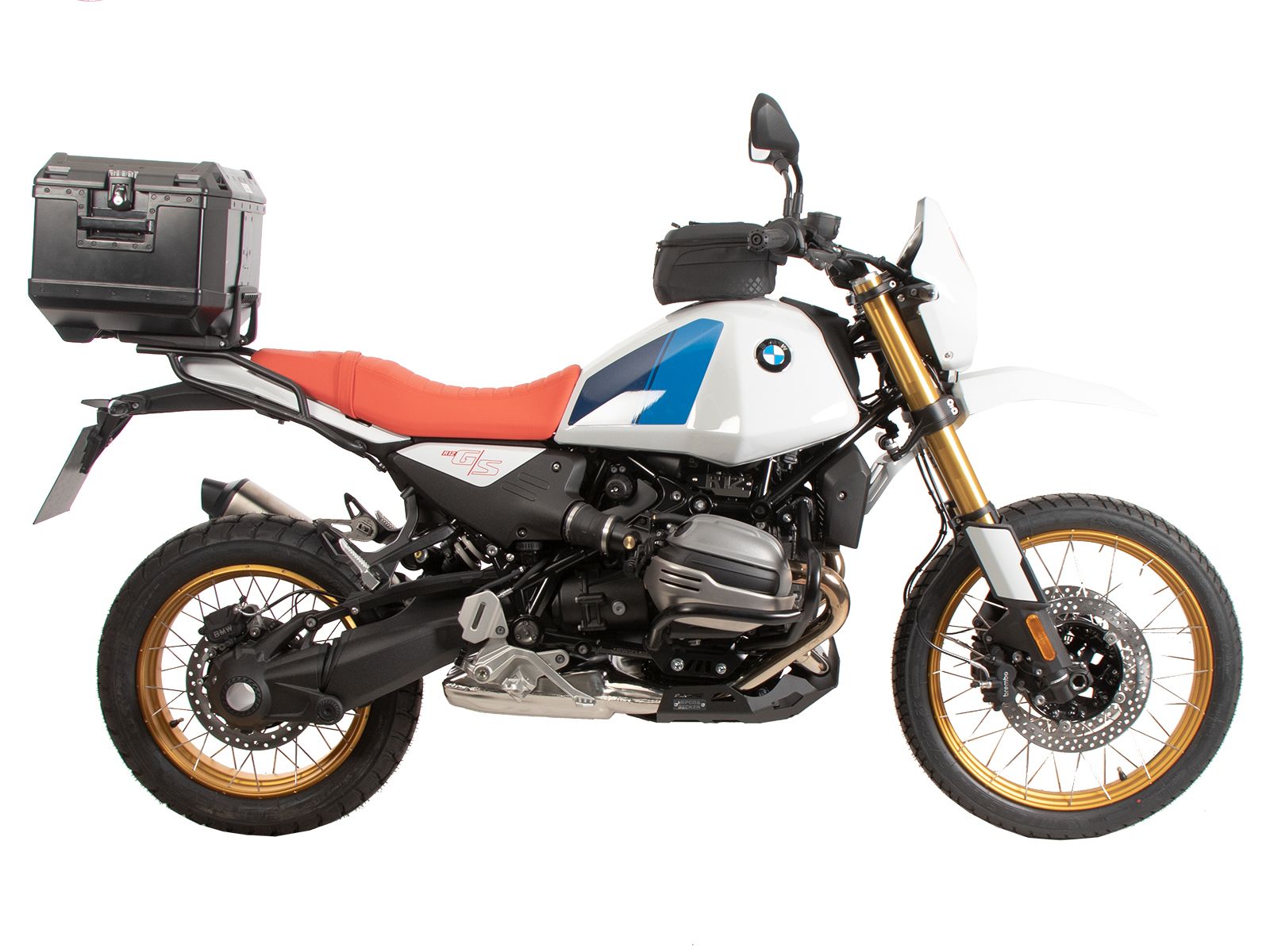 Alurack topkofferdrager zwart voor BMW R 1250 RS (19-) Hepco & Becker