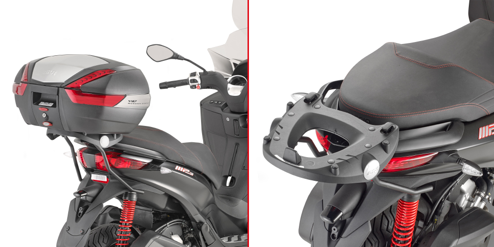 Topcase drager voor Monokey koffer voor Piaggio MP3 Givi