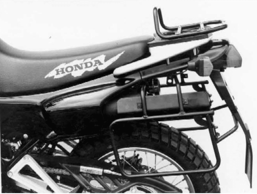 Buisvormige bagagedrager topkoffer zwart voor Honda NX 650 Dominator (92-94) Hepco & Becker