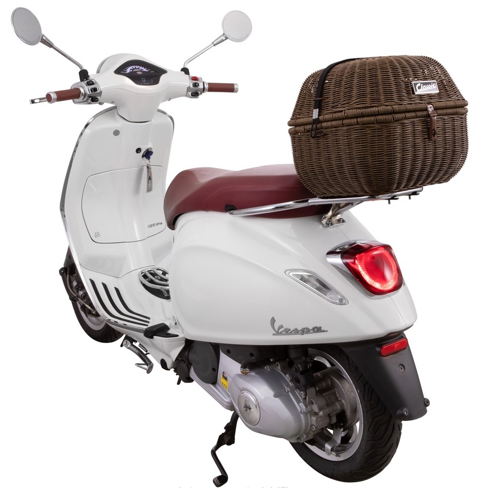 Bagagerek Kit Classic voor Vespa GTS/GTV/GT60 125-300cc, donkerbruin