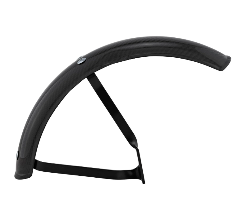 Spatbord Garelli EVO II voor Vespa PX 80-200ccm, carbon, houder zwart