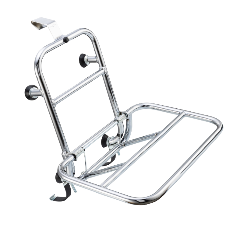 Bagagerek vooraan voor Vespa GTS/GTS Super/GTV/GT 60/GT/GT L 125-300cc, opvouwbaar, chroom