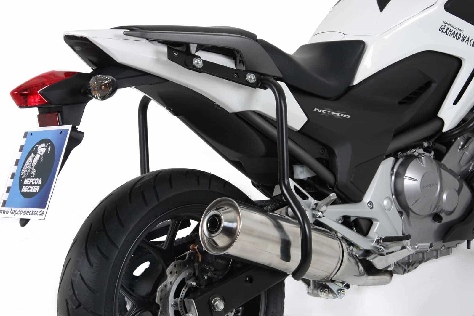 Achterbeschermbeugel zwart voor Honda NC 700 X (12-13) /750 X/DCT (14-20) Hepco & Becker