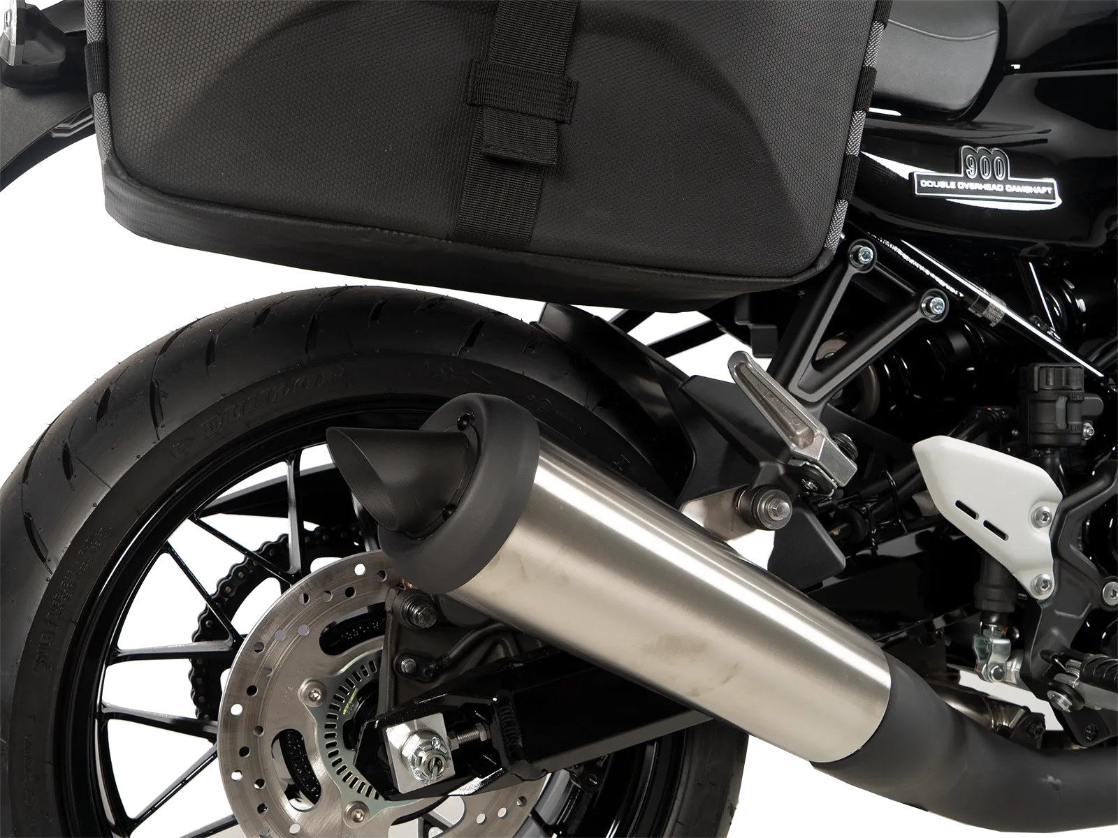 Hittebescherming uitlaatdeksel zwart voor Kawasaki Z 900 RS /Black Ball Edition (26-) Hepco & Becker