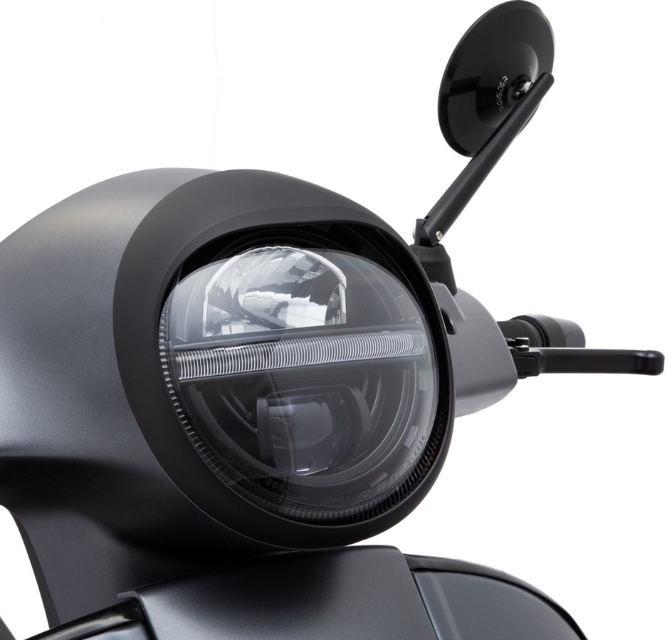 Lamp ring voor Vespa GTS/GTS Super/GT/GT L 125-300cc, mat zwart