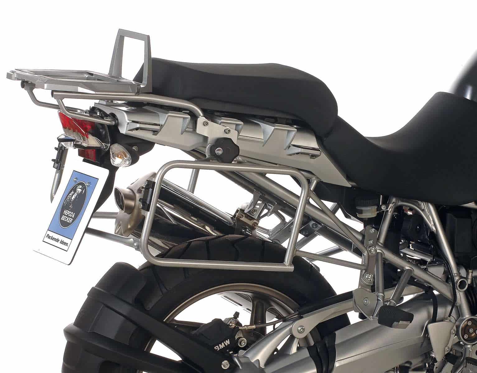 Zijkofferhouder Lock-it zilver voor BMW R 1200 GS (04-07) Hepco & Becker