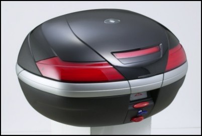 Gelakt deksel - Top-Case 47 liter, zwart voor Suzuki GSF650 BJ. 2005-2006/ GSF650 BJ. 2007-20