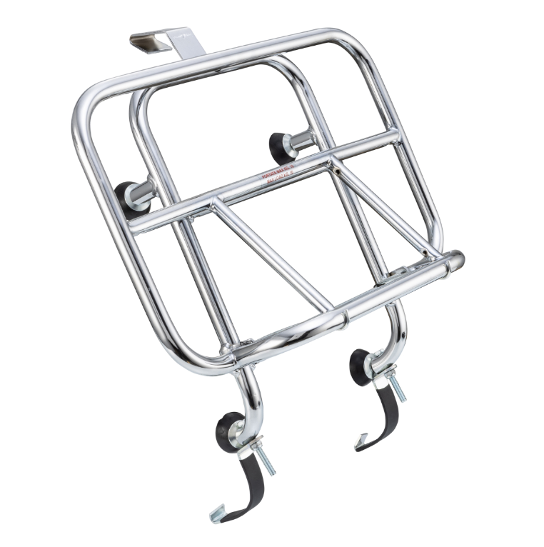 Bagagerek vooraan voor Vespa GTS/GTS Super/GTV/GT 60/GT/GT L 125-300cc, opvouwbaar, chroom