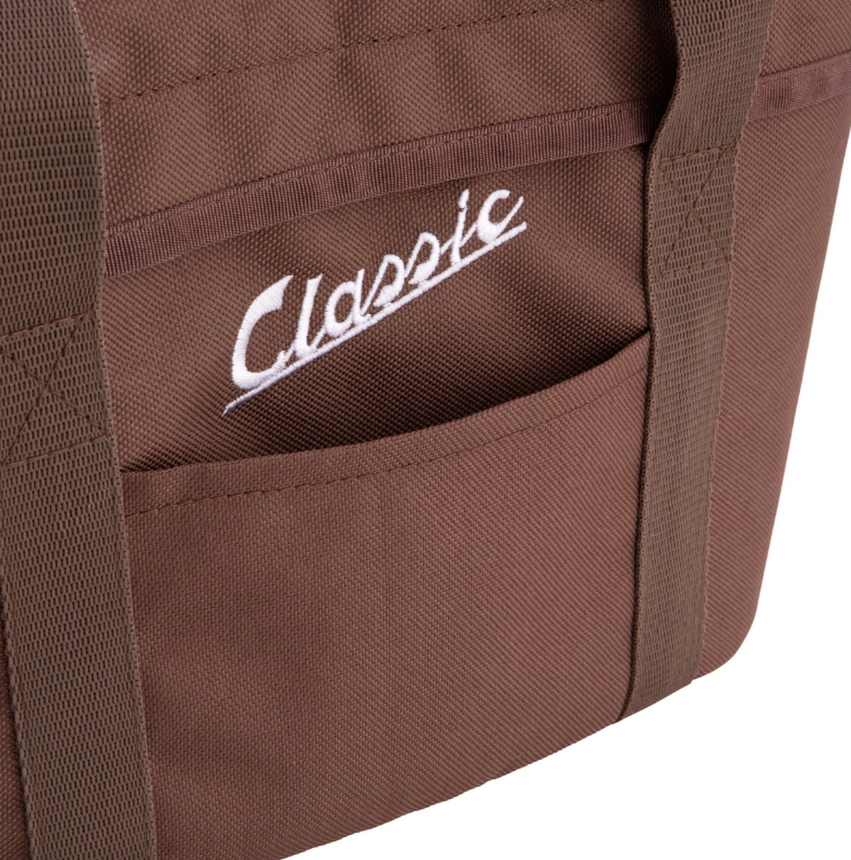 Bagagemandset "Classic" met bagagerek voor Vespa LX/LXV/S 50-150cc, bruin