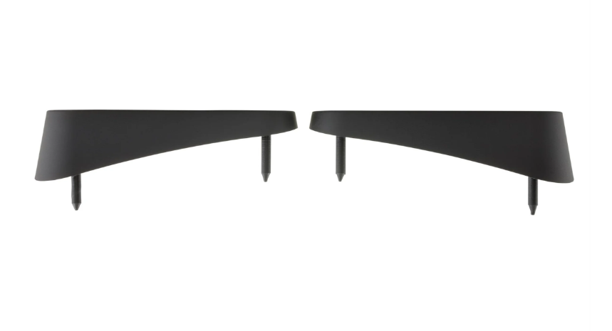 Houder reflector zijpaneel, achter links & rechts voor Vespa, mat zwart
