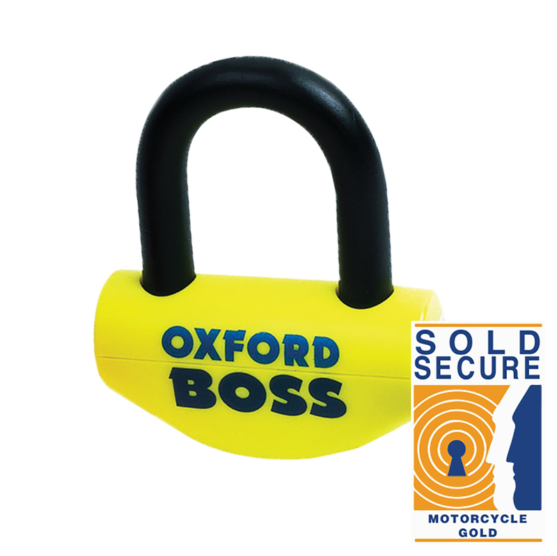 Oxford Big Boss remschijfslot - Ø16mm - Geel