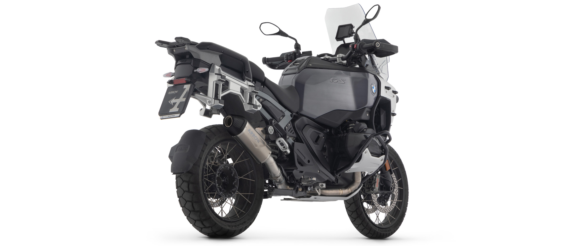 ARROW uitlaat INDY RACE EVO aluminium zilver voor BMW R 1300 GS /R 1300 R /R 1300 RS