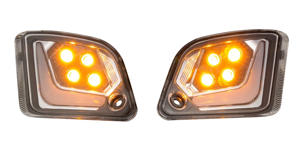 Richtingaanwijzerset achter links/rechts voor Vespa GTS/GTS Super/GTV/GT 60/GT/GT L ('03-'13), helder