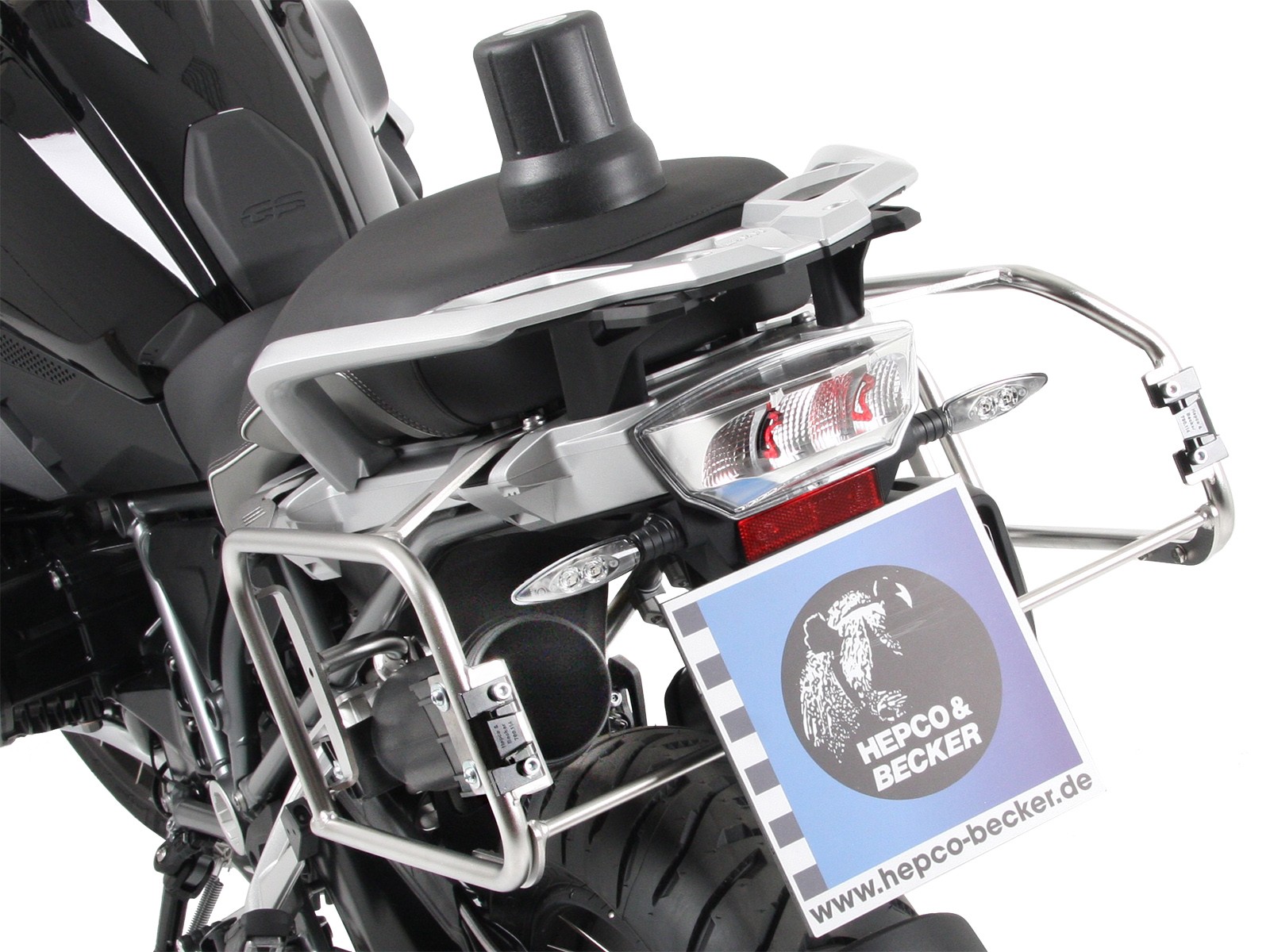 Gereedschapskist zwart voor zijkofferdrager uitsparing voor BMW R 1250 GS (19-23) Hepco & Becker