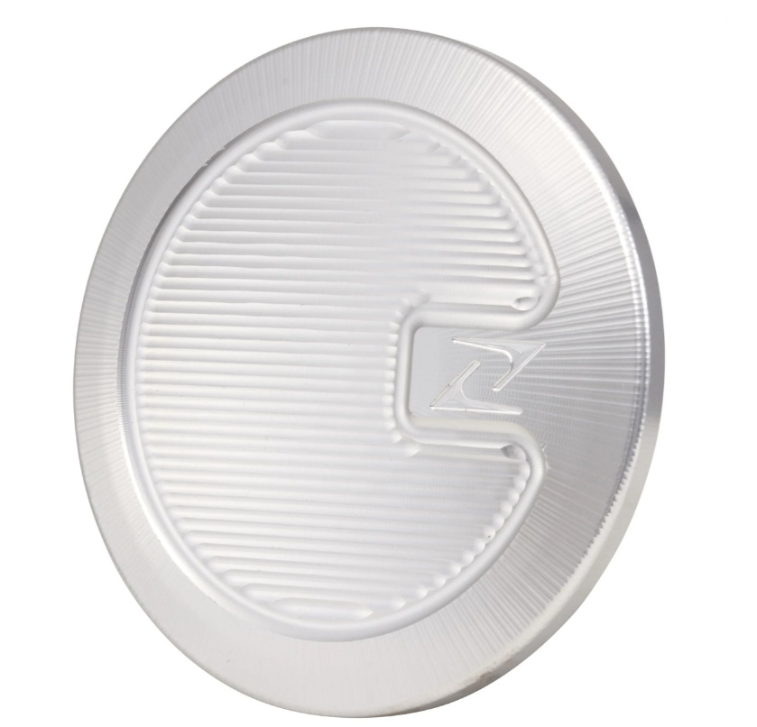 Stofkap remtrommel/wielnaaf voor Vespa, zilver