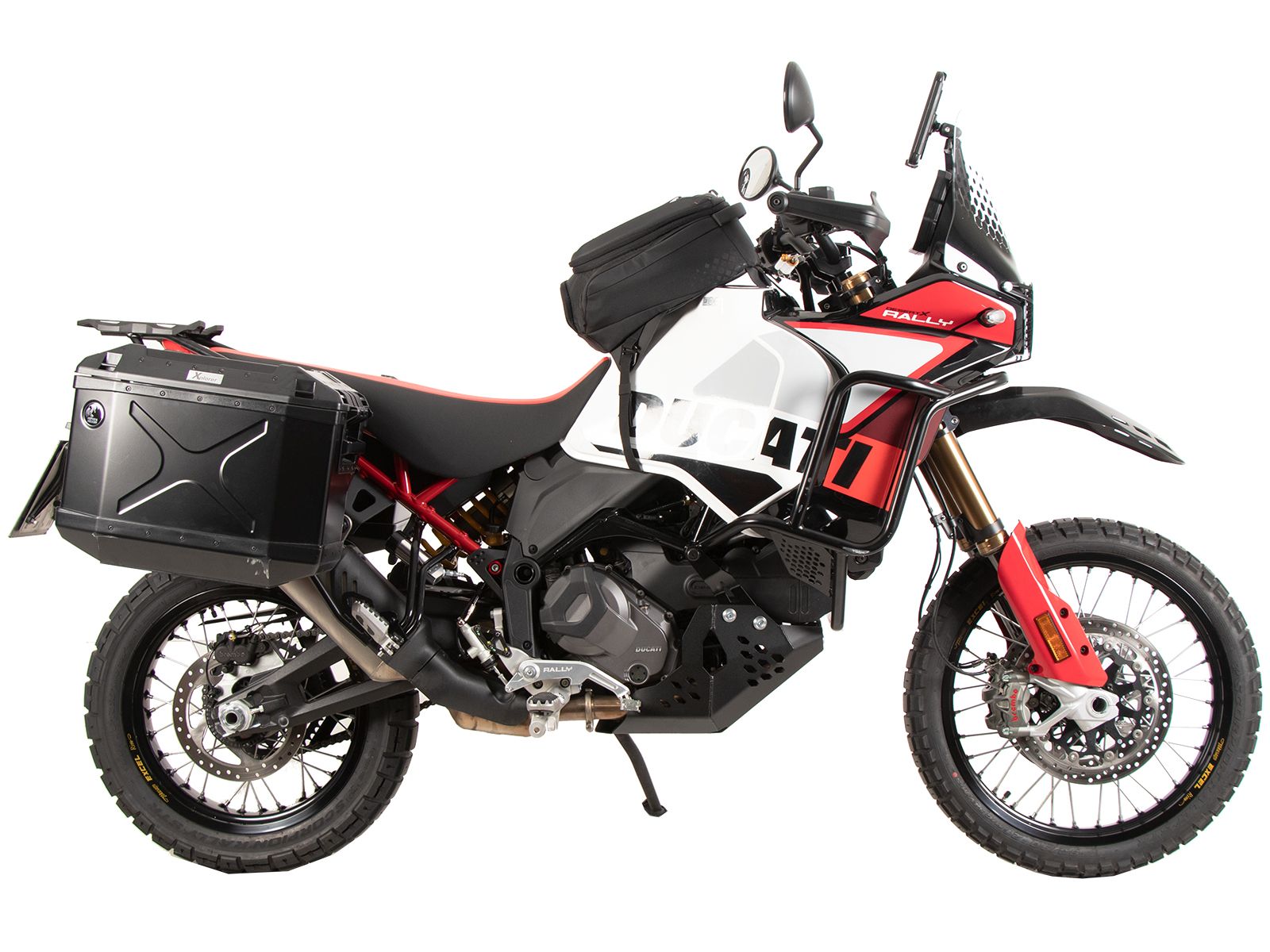 Kofferdrager set Cutout drager incl. kofferset Xplorer Cutout zwart voor Ducati Desert X Rally (24-)
