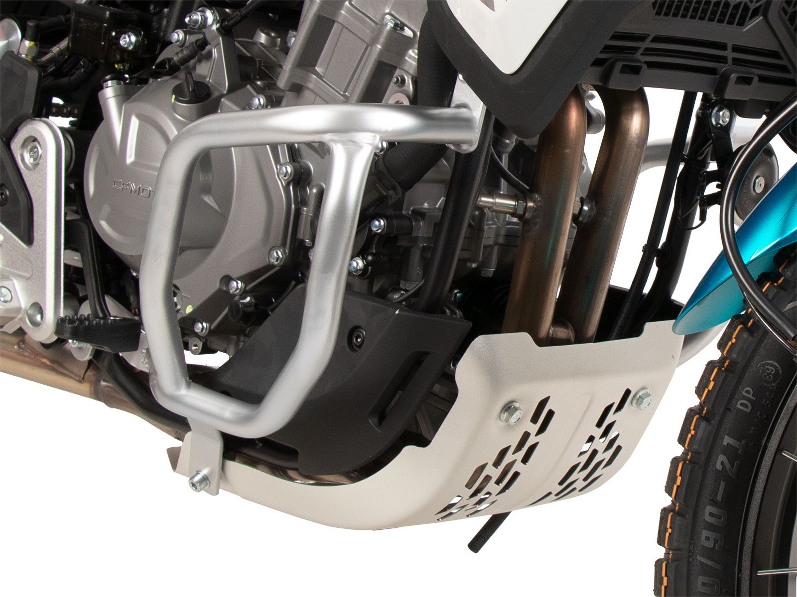 Motorbeschermer zilver voor CFMoto 450 MT (24-) Hepco & Becker