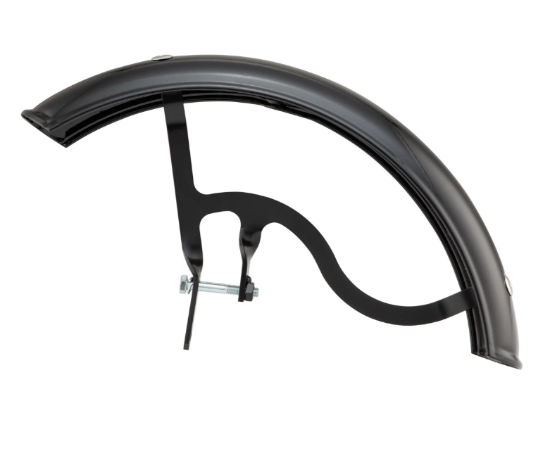 Spatbord Garelli voor Vespa PX 80-200ccm, metaal, glanzend zwart