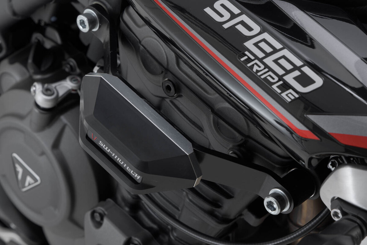 SW-Motech crashpad kit zwart voor Triumph Speed Triple 1200 RR /RS