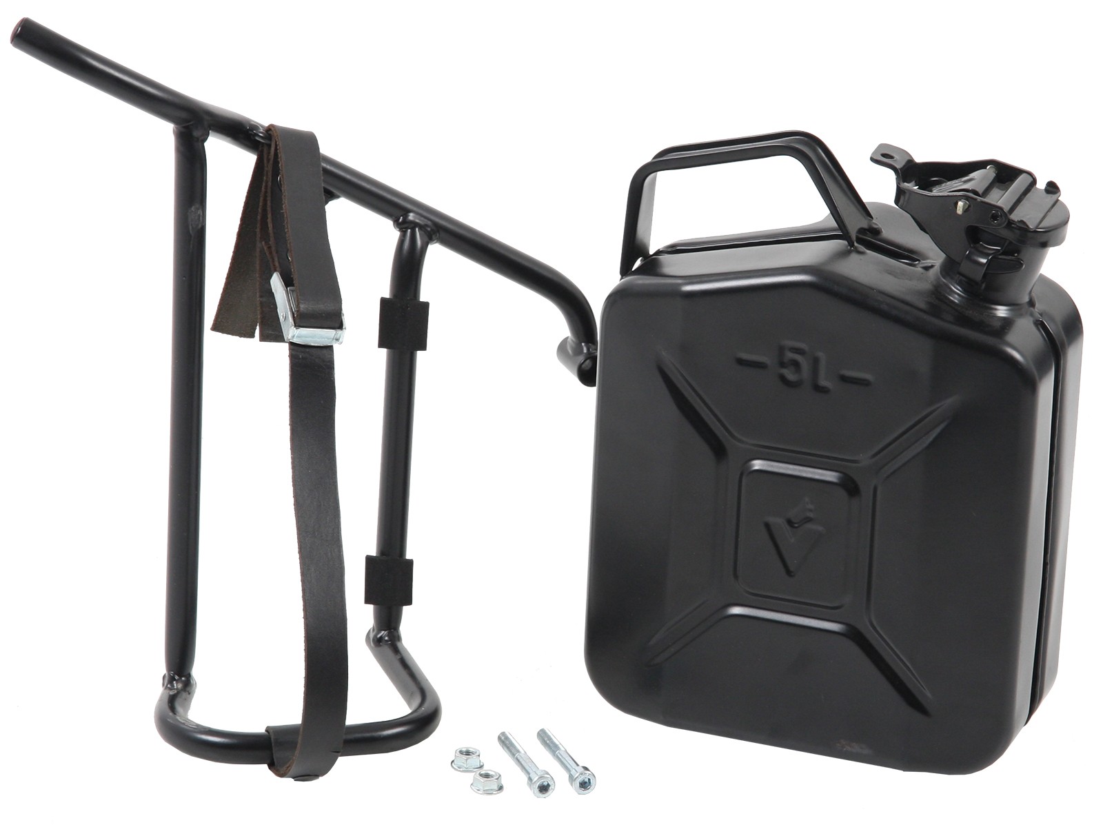 Vat 4L incl. houder links Uitsparing zwart voor V 9 Bobber (Bj.16-) Hepco & Becker
