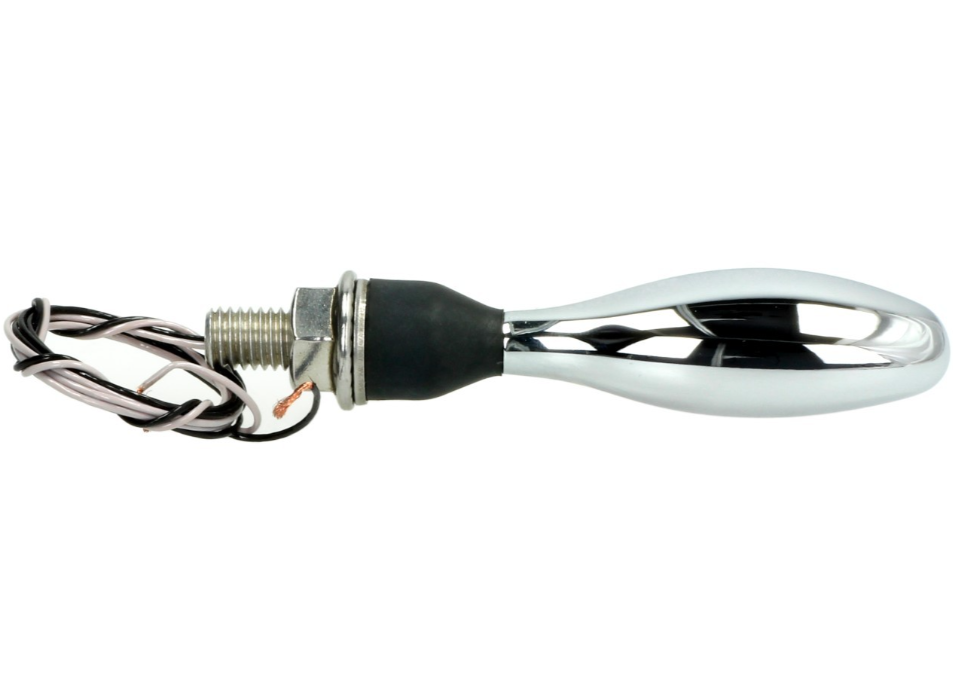 Kellermann indicator, Micro 1000 Halogeen, staal, halogeen, HR/HL, 12 V, 6 W, glanzend chroom, M8x20