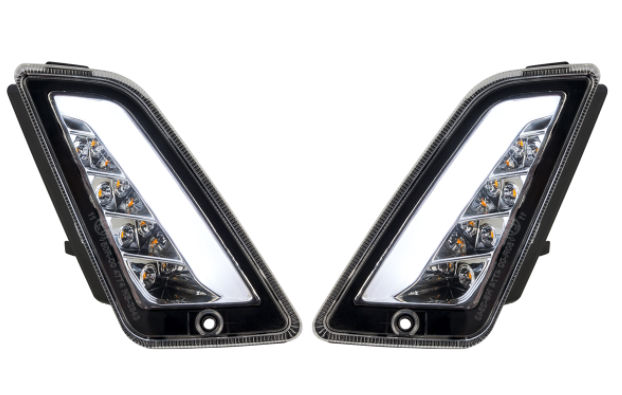 Richtingaanwijzerset voor & achter voor Vespa GTS/GTS Super/GTV/GT 60/GT/GT L ('03-'13), duidelijk