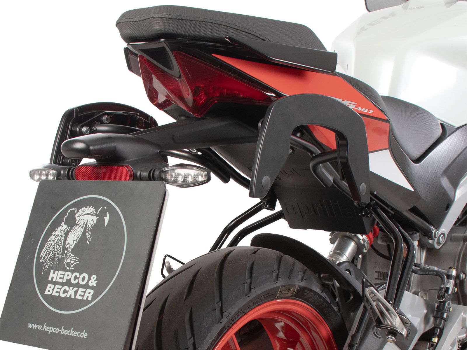 C-Bow zijdrager zwart voor Aprilia RS 457 (24-) Hepco & Becker