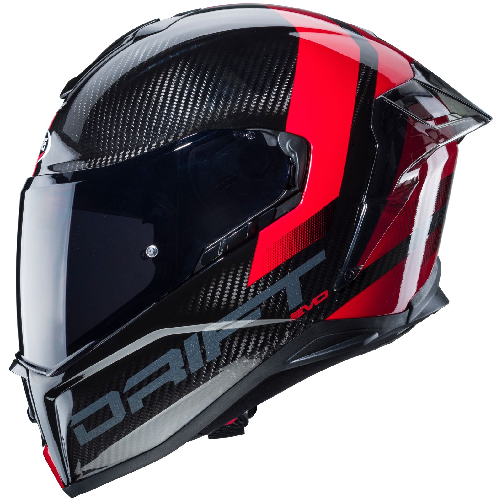 Caberg Helm Drift Evo Carbon Sonic, zwart/rood