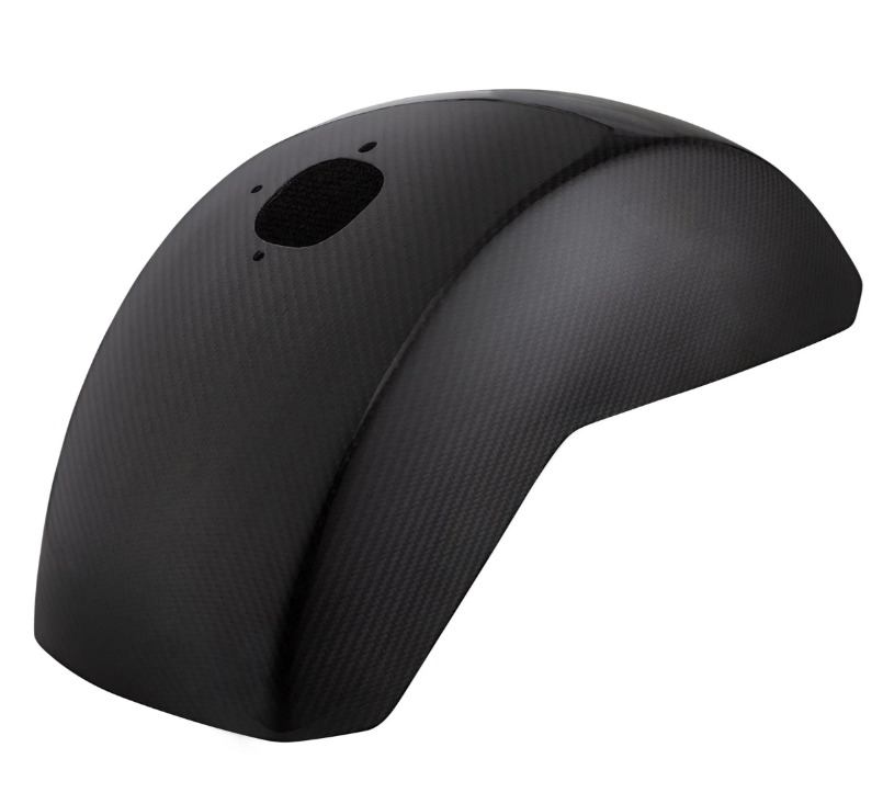 Spatbord EVO II voor Vespa PX 80-200ccm, carbon, helder