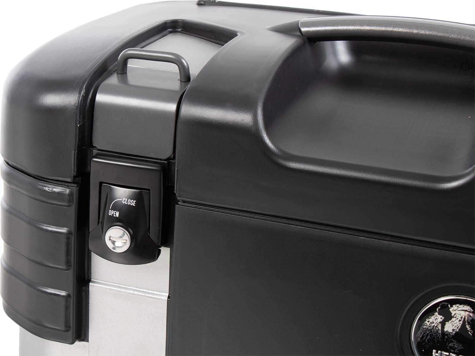 Gobi zijkofferset Black Edition incl. bagagehaak Hepco & Becker