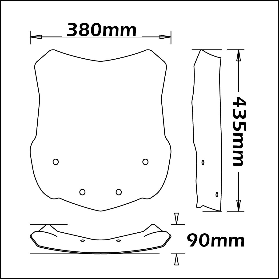 Middenruit voor BMW G 310 GS (17-24)