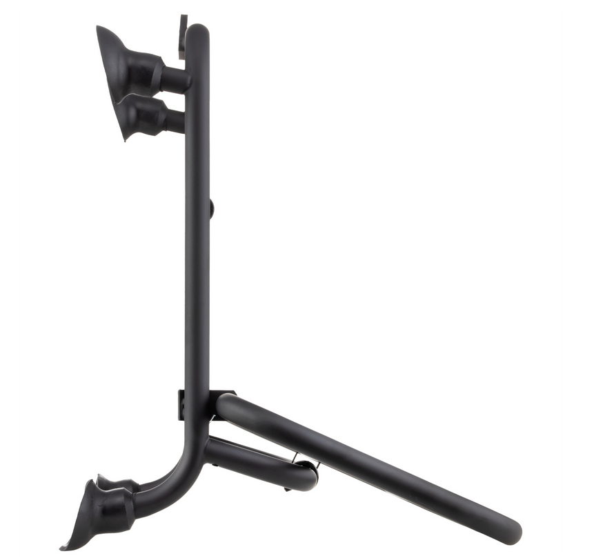 Bagagerek vooraan voor Vespa GTS /GTS Super HPE /GTV 125/300 ('19-), opvouwbaar, matzwart