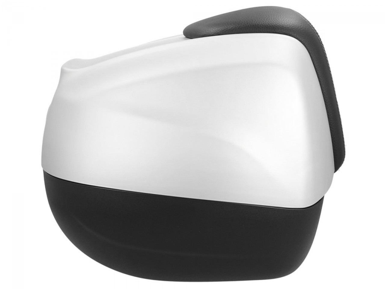 Topkoffer 37 l met rugleuning voor Piaggio Beverly Sport 300/350 (16-20) - matgrijs 760/B