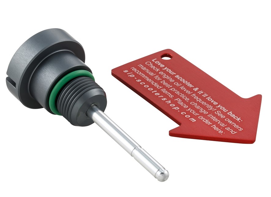 Olievulplug motorolie voor Vespa, mat grijs