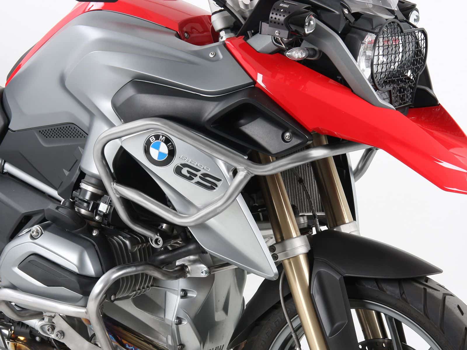 Zilveren tankbeschermer voor BMW R 1200 GS LC (13-16) Hepco & Becker