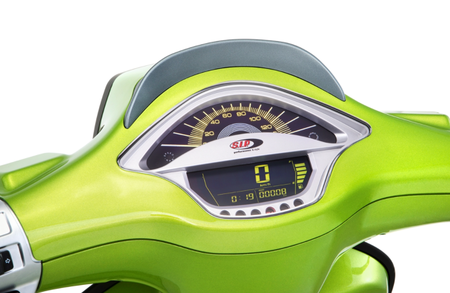 Toerenteller/snelheidsmeter voor Vespa Primavera/Sprint 50-150cc 2T/4T AC, zilver