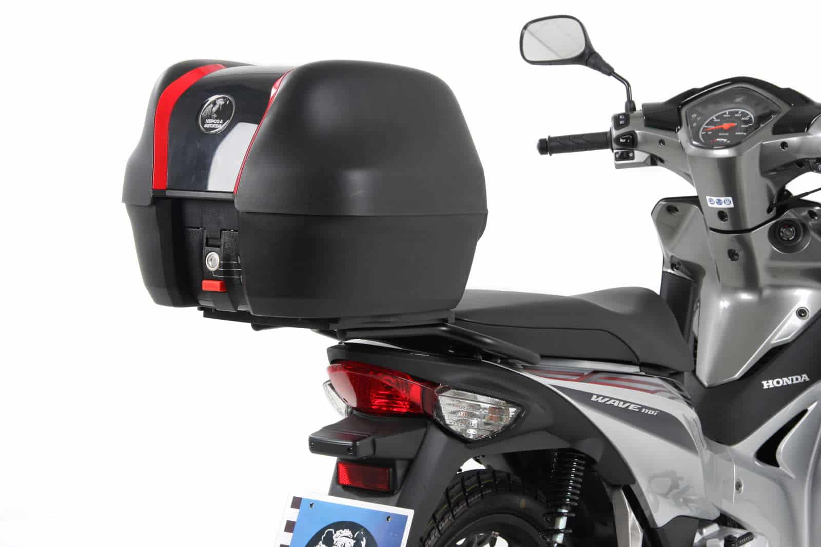 Journey Topcase 30 incl. bagagedrager voor Honda AFS 110i Wave (12-16) Hepco & Becker