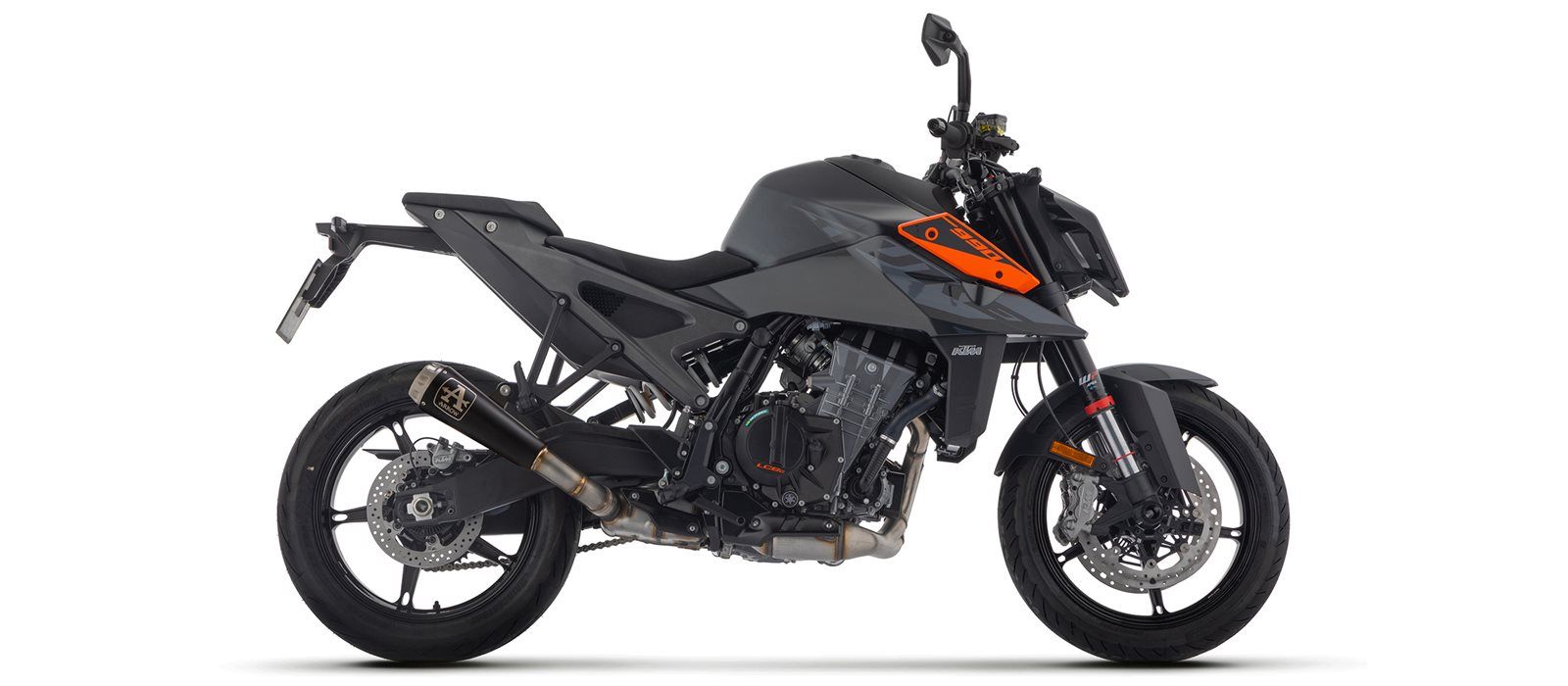 ARROW uitlaat PRO-RACE DARK NiChrom voor KTM Duke 990 (24-)