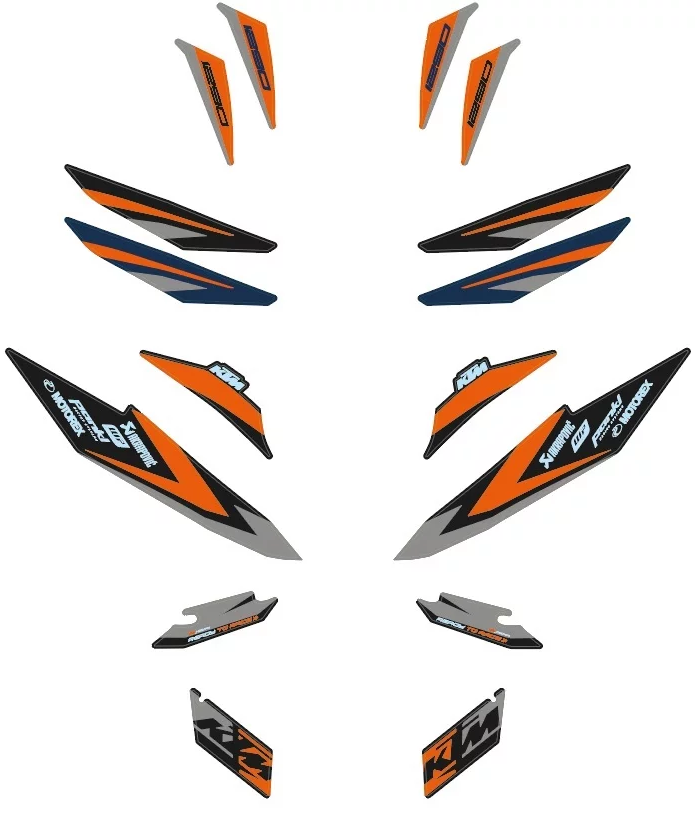 KTM fabriek grafische kit