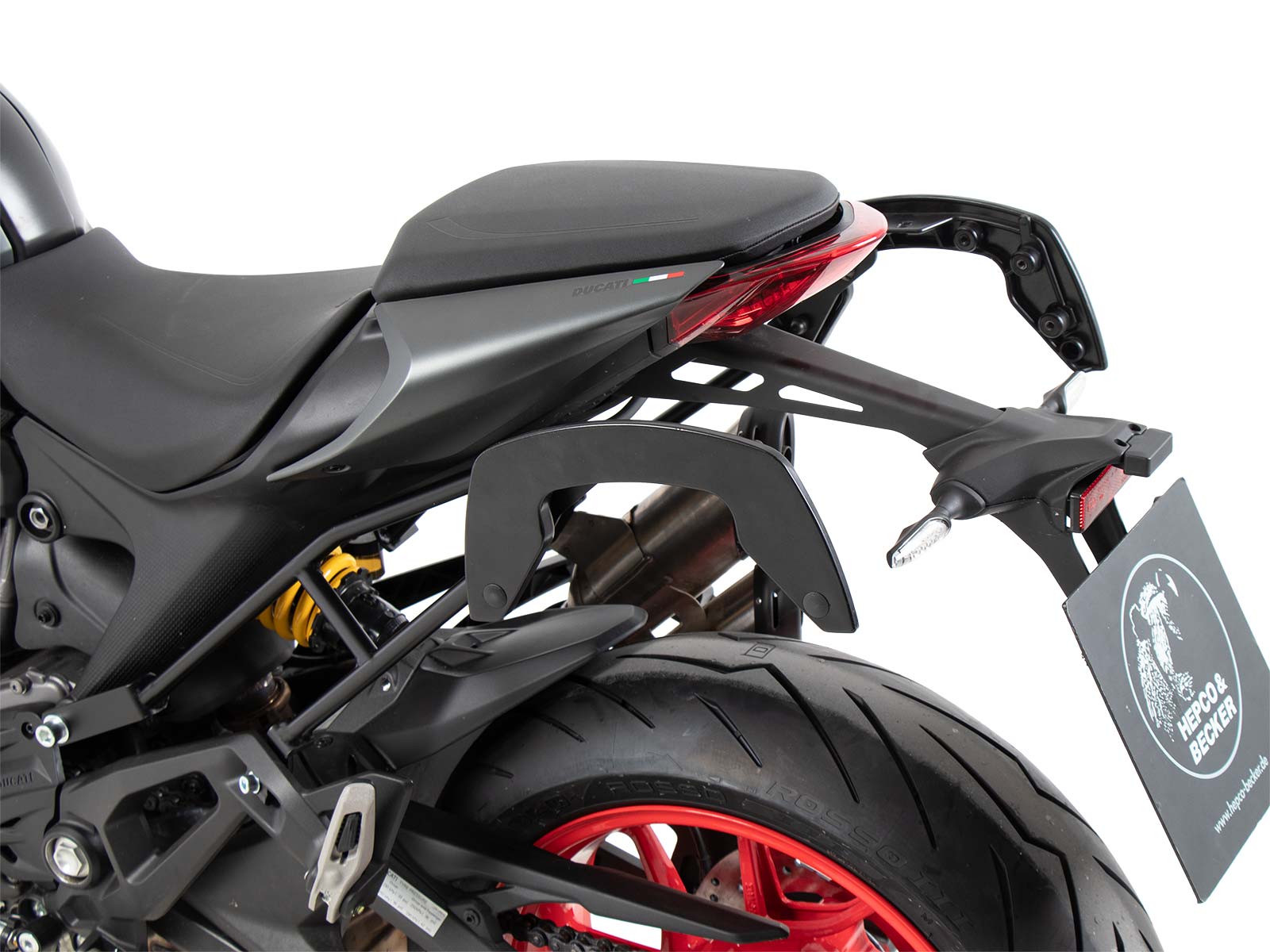 C-Bow zijdrager zwart voor Ducati Monster 937 / 937+ (21-) Hepco & Becker